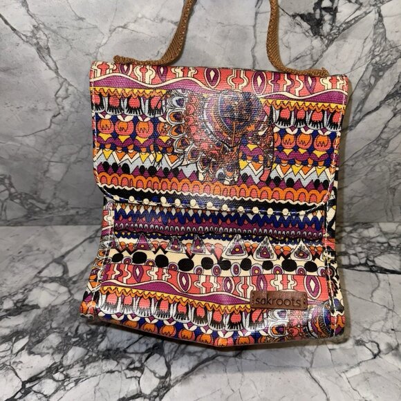 Sakroots Flap Insulated Lunch Bag Multi Earthy - Picture 1 of 5